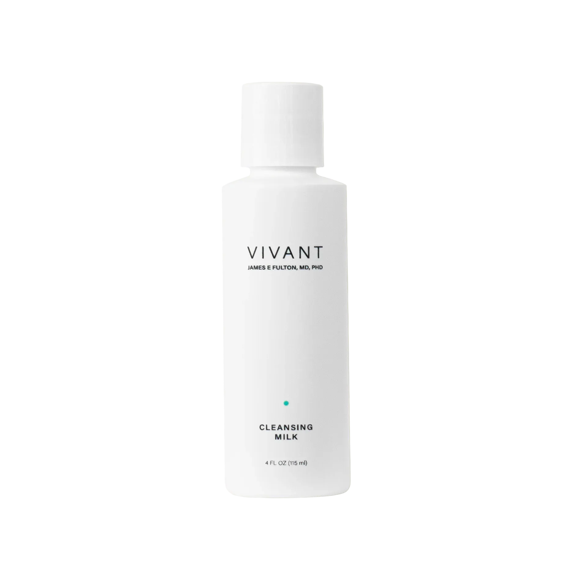 White bottle of Vivant Cleansing Milk