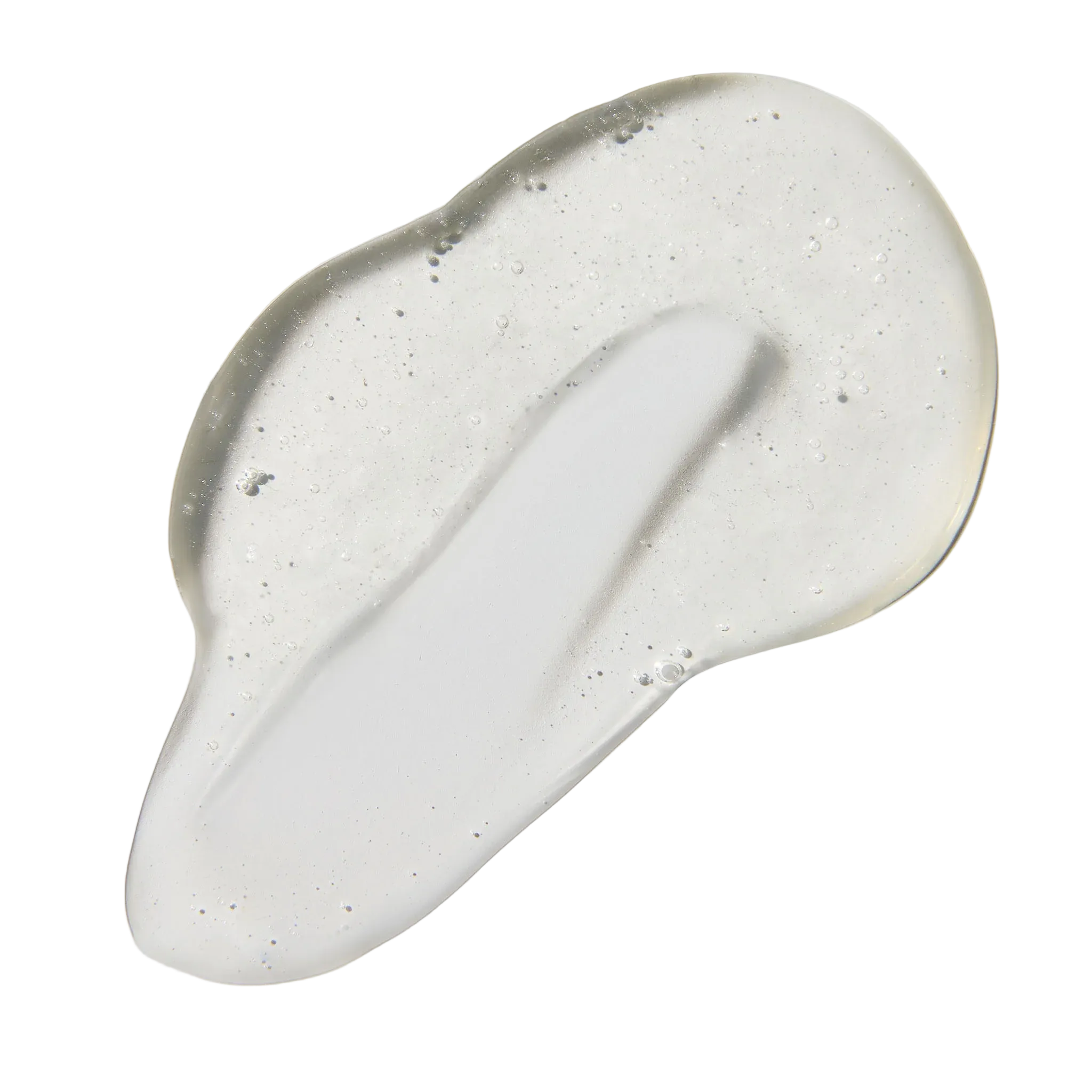 Transparent cream or gel smear 