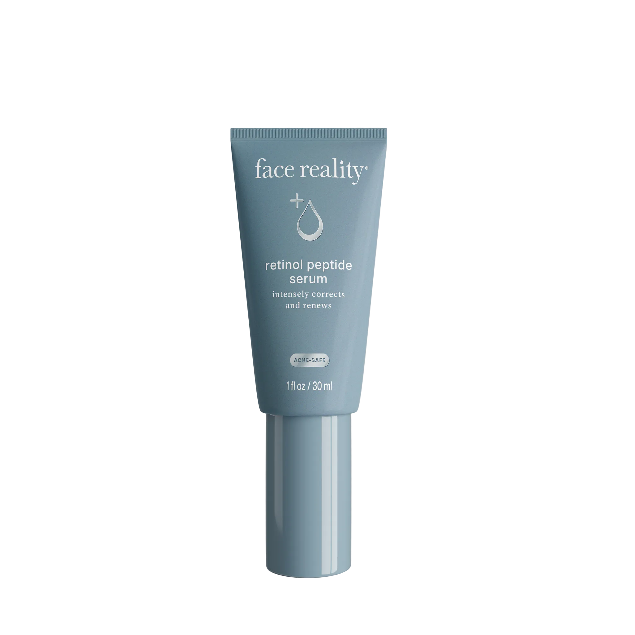 Face Reality Retinol Peptide Serum in blue bottle