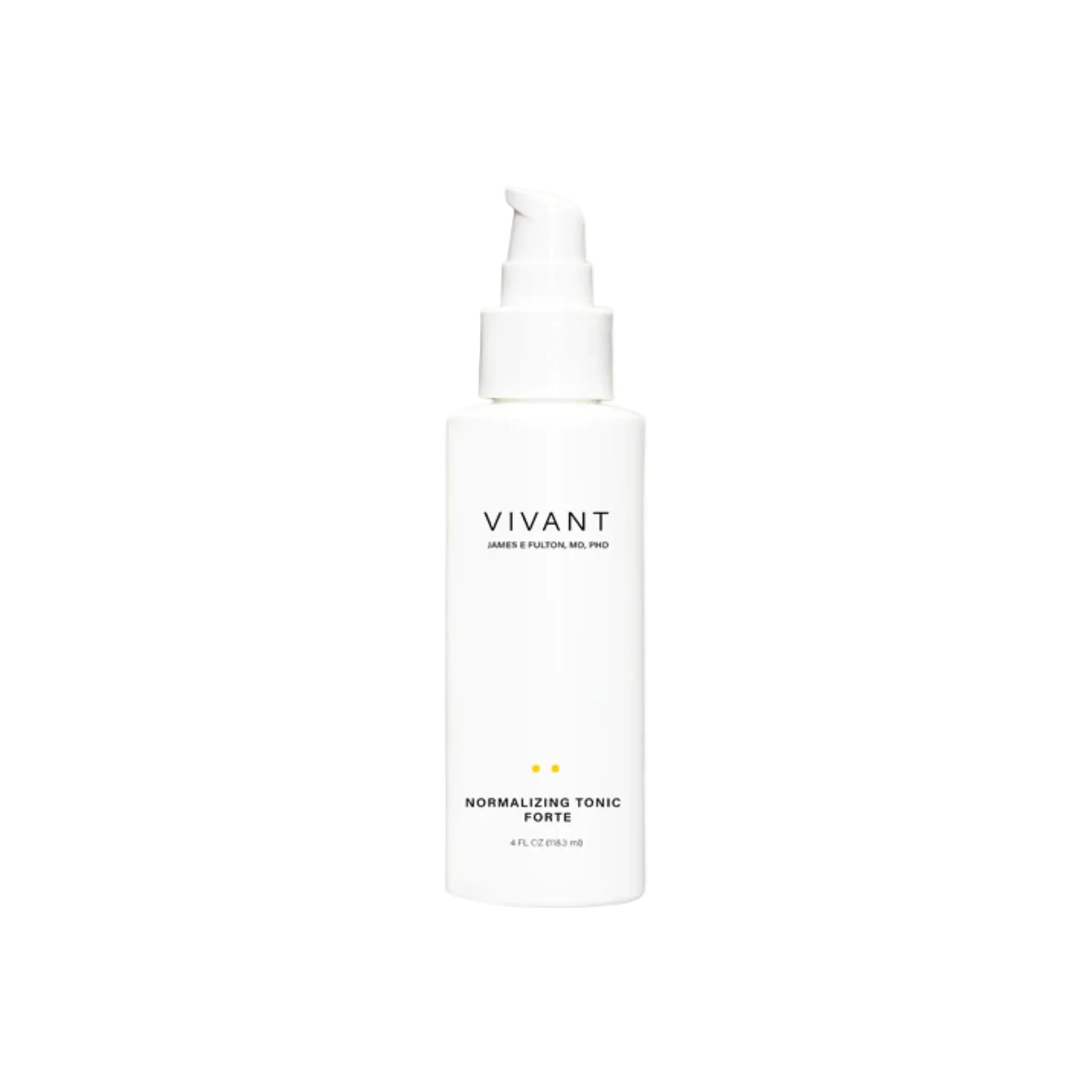 Vivant Normalizing Tonic Forte in a white pump bottle